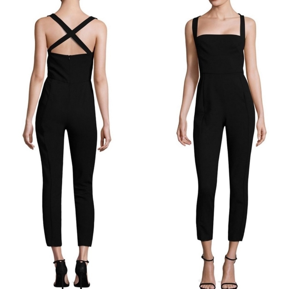 Black Halo Bene Jumpsuit in Beige Size 2